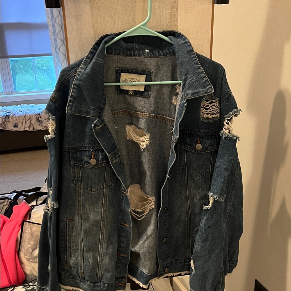 Distressed Denim Jacket